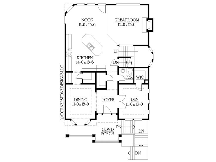 1st Floor Plan, 035H-0015