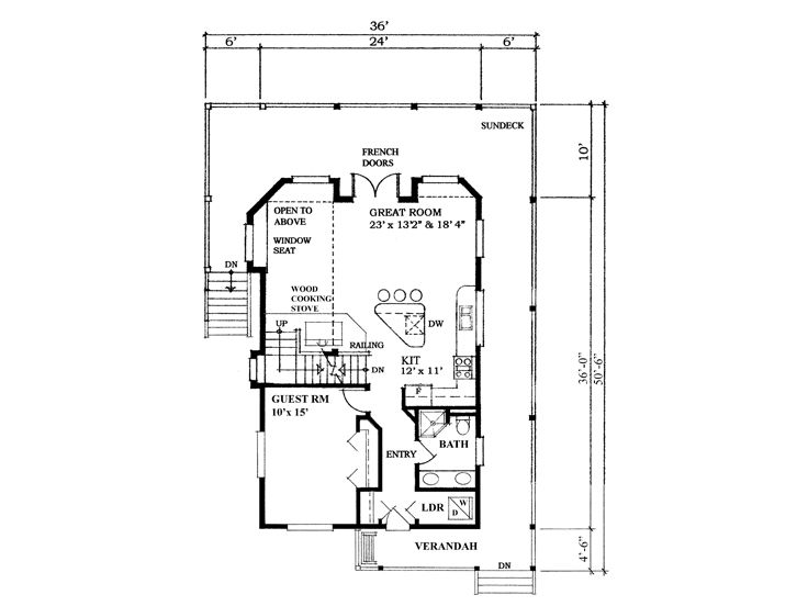 1st Floor Plan, 010H-0022