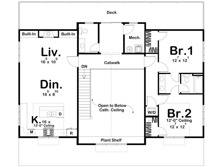 2nd Floor Plan, 050G-0210