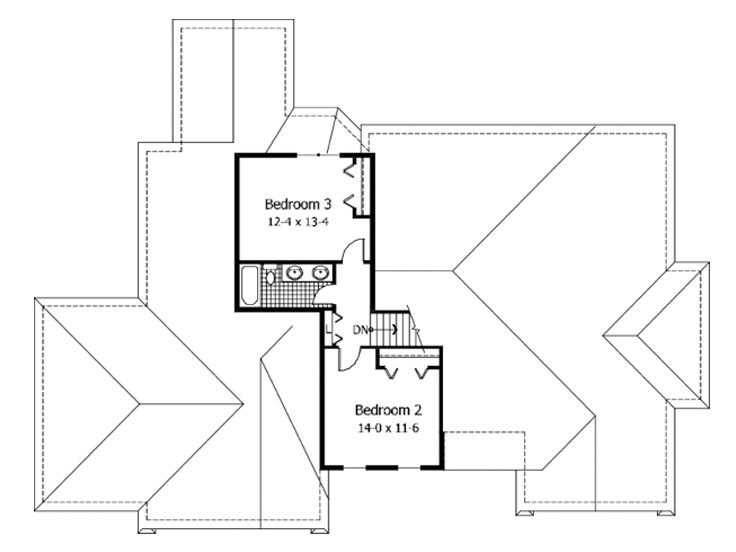 2nd Floor Plan, 023H-0024