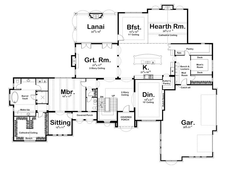 1st Floor Plan, 050H-0201