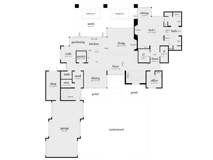 1st Floor Plan, 052H-0110