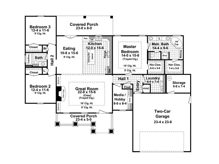 Floor Plan, 001H-0148