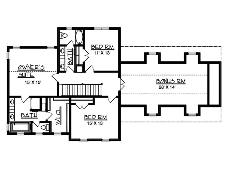 2nd Floor Plan, 022H-0098