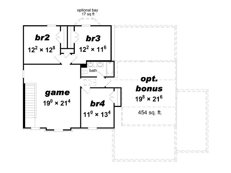 2nd Floor Plan, 061H-0182