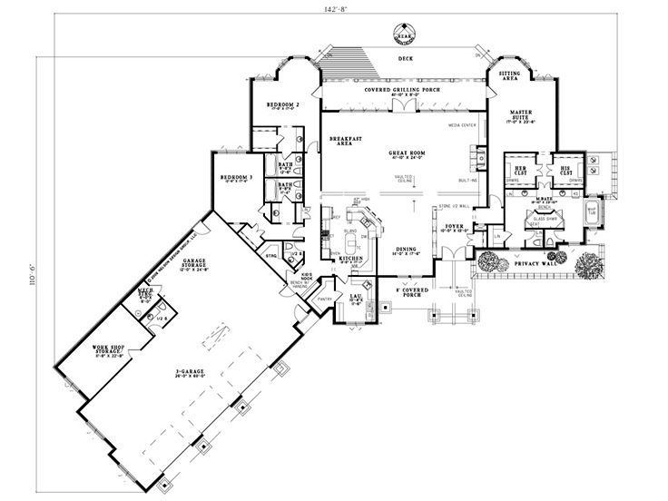 Floor Plan, 025H-0213
