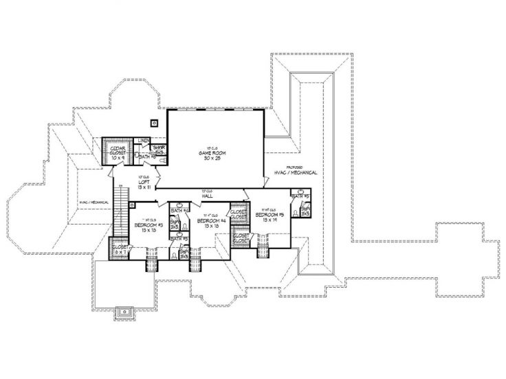 2nd Floor Plan, 062H-0065
