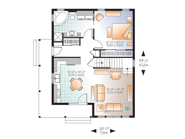 1st Floor Plan, 027H-0331