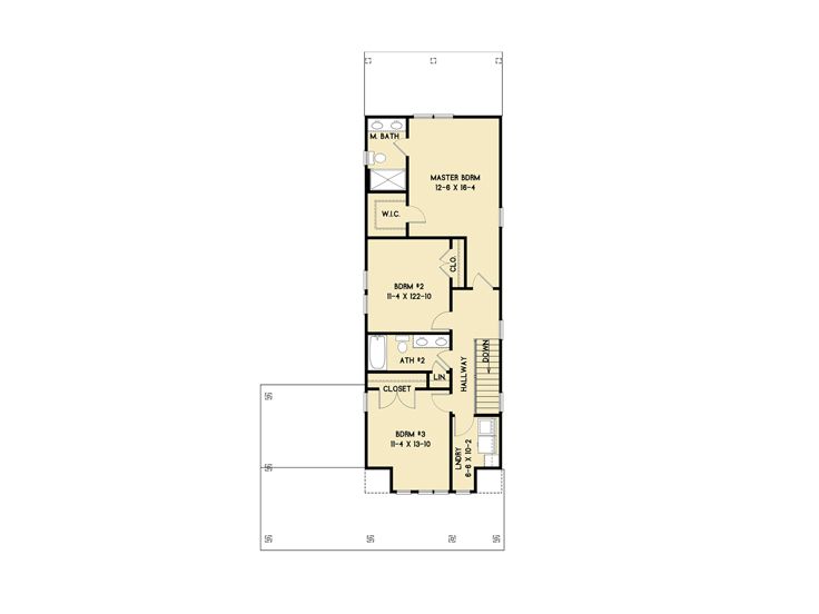 2nd Floor Plan, 082H-0014