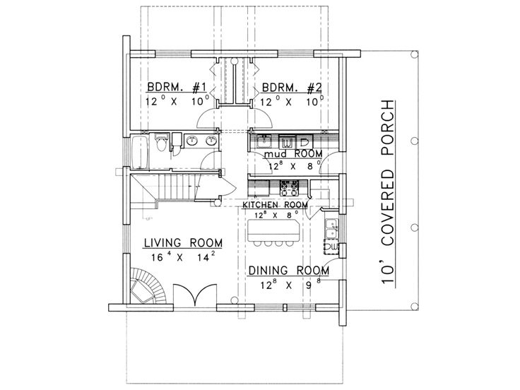 1st Floor Plan, 012L-0066