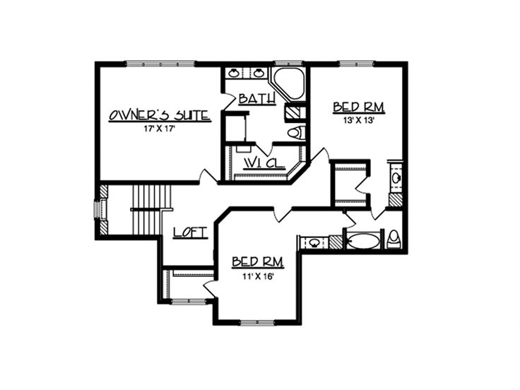 2nd Floor Plan, 022H-0099