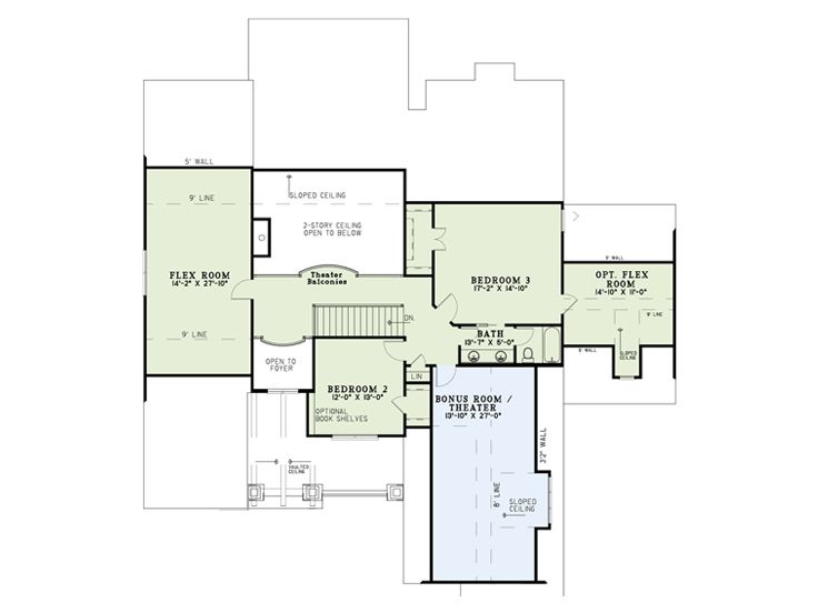 2nd Floor Plan, 025H-0216