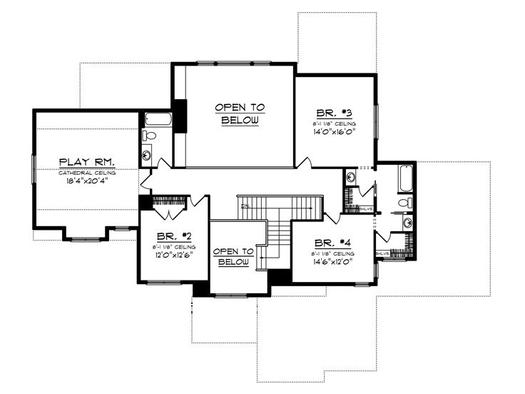 2nd Floor Plan, 020H-0248