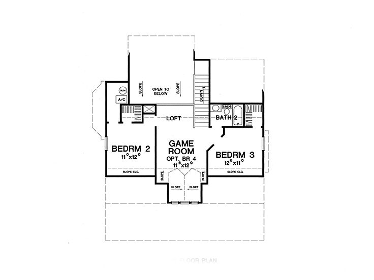 2nd Floor Plan, 036H-0005
