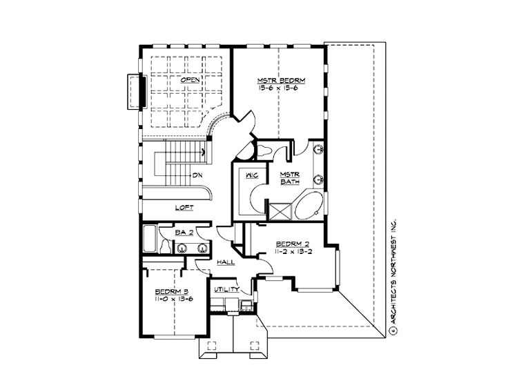 2nd Floor Plan, 035H-0054