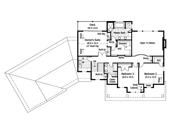 2nd Floor Plan, 023H-0133