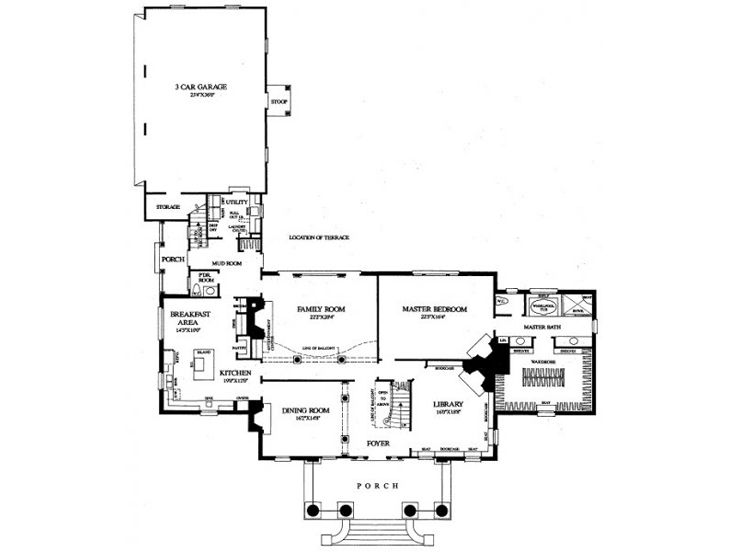 1st Floor Plan, 063H-0181