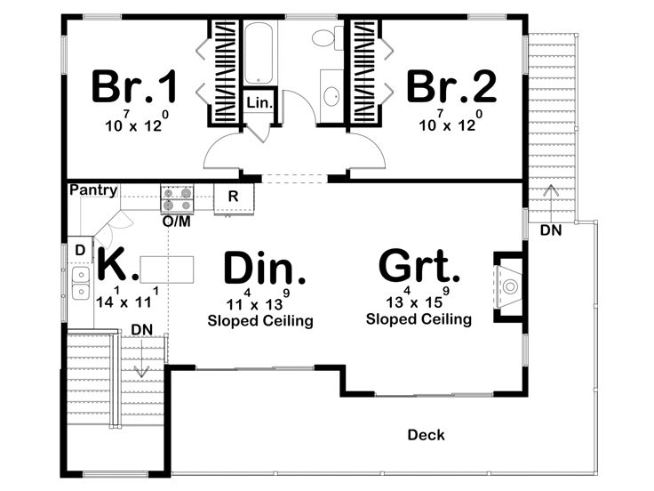 2nd Floor Plan, 050G-0203