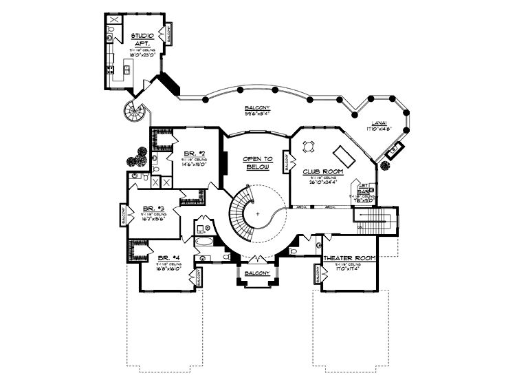 2nd Floor Plan, 020H-0197