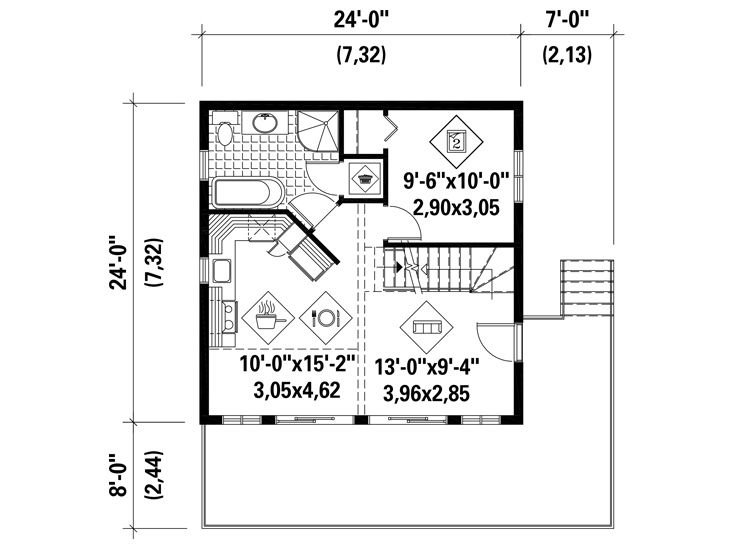 1st Floor Plan, 072H-0214