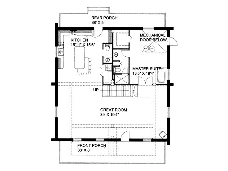 1st Floor Plan, 012L-0076