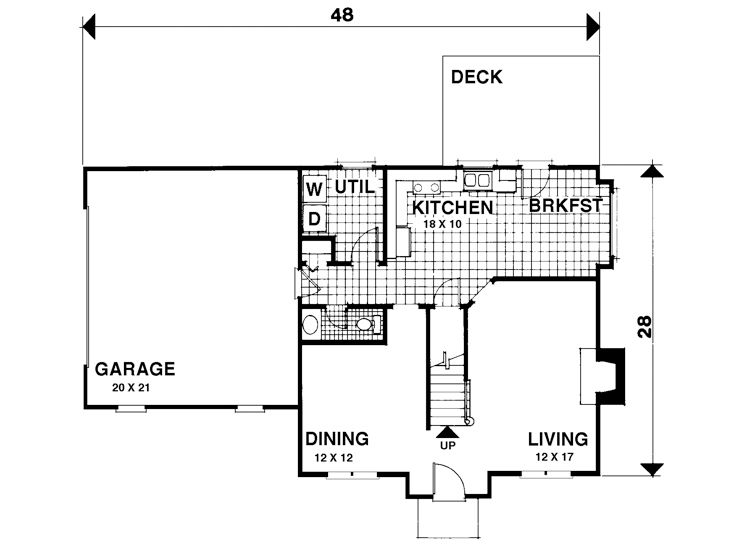 1st Floor Plan, 007H-0024