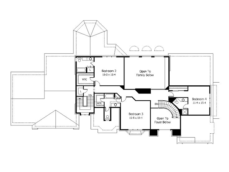 2nd Floor Plan, 023H-0073