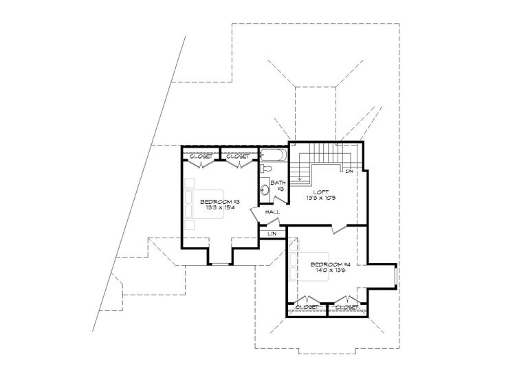 2nd Floor Plan, 062H-0015