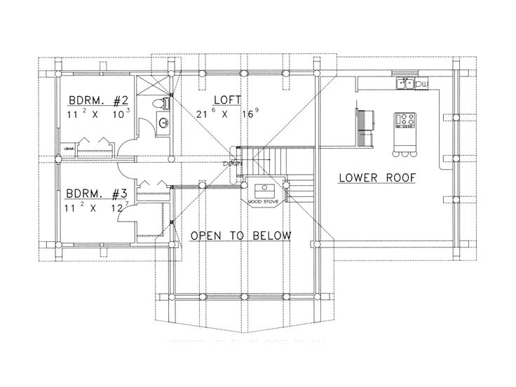 2nd Floor Plan, 012L-0036