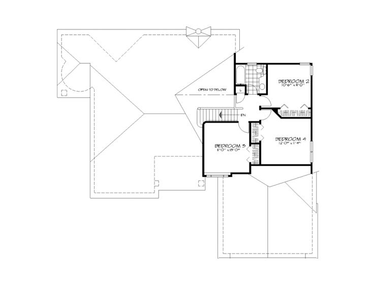 2nd Floor Plan, 022H-0064
