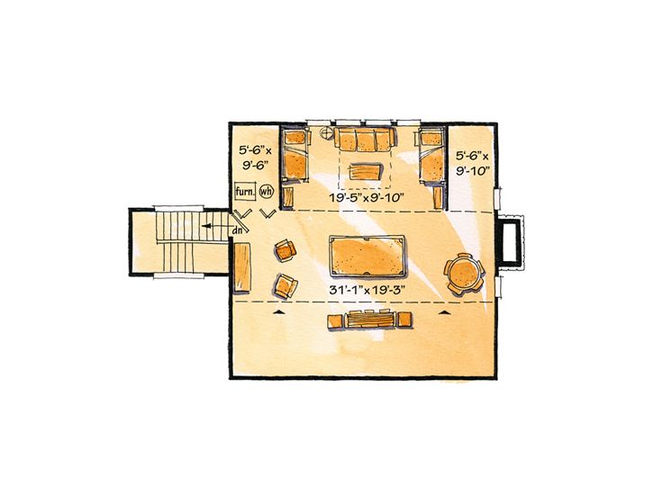 2nd Floor Plan, 066H-0008