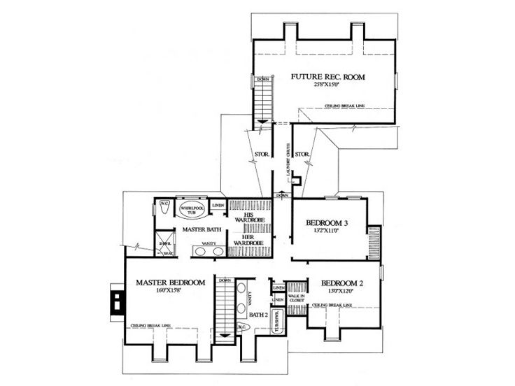 2nd Floor Plan, 063H-0044