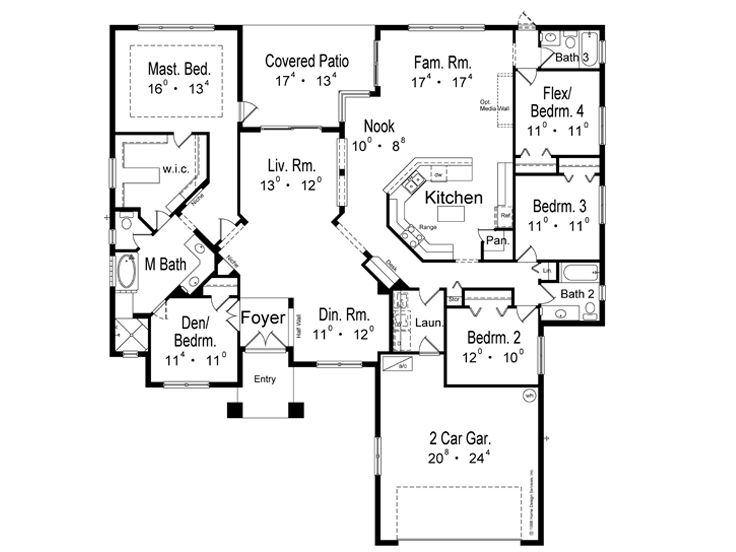 Floor Plan, 043H-0257
