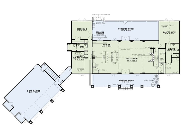 1st Floor Plan, 025H-0362