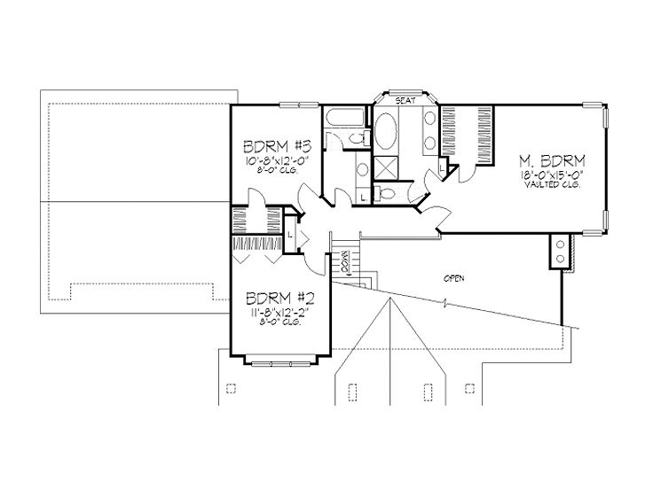 2nd Floor Plan, 022H-0047