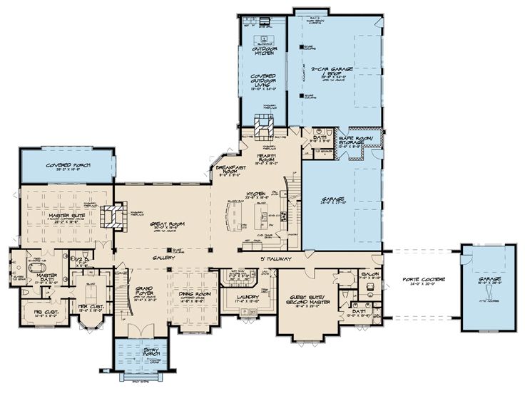 1st Floor Plan, 075H-0018