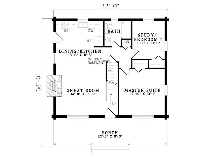 1st Floor Plan, 025L-0018