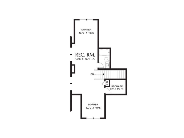 2nd Floor Plan, 034H-0440