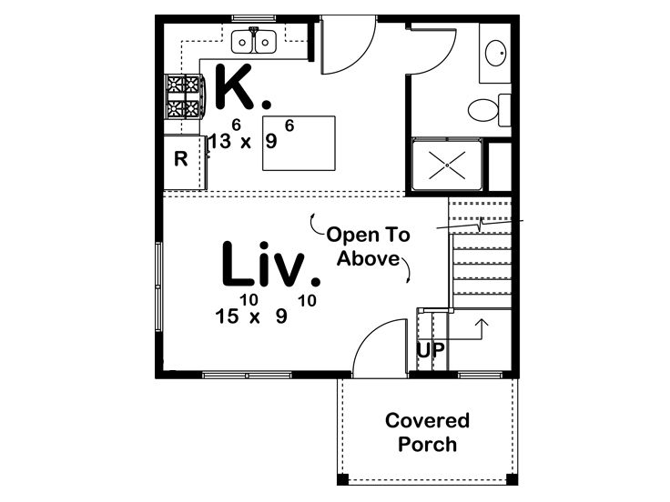 1st Floor Plan, 050H-0138