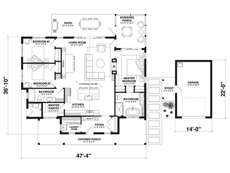 Floor Plan, 027H-0569
