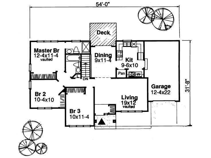 Floor Plan, 022H-0087