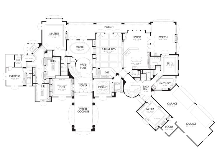 1st Floor Plan, 034H-0365