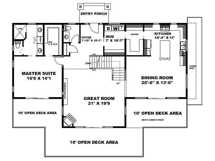 1st Floor Plan, 012H-0312