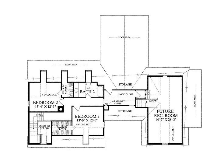 2nd Floor Plan, 063H-0018