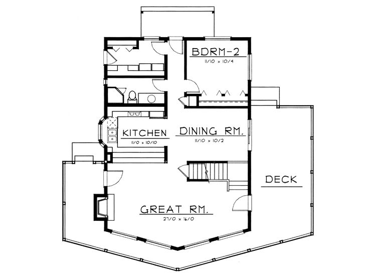 1st Floor Plan, 026H-0042