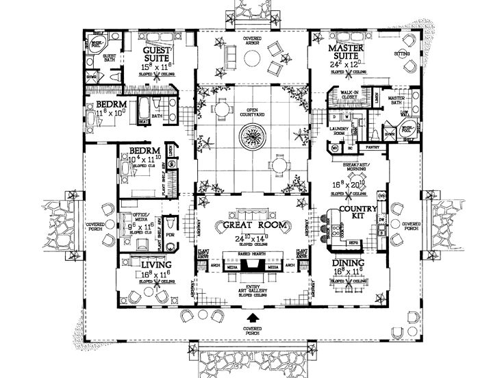 Floor Plan, 057H-0023