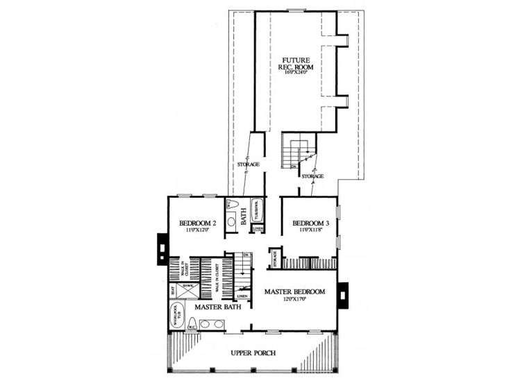 2nd Floor Plan, 063H-0177