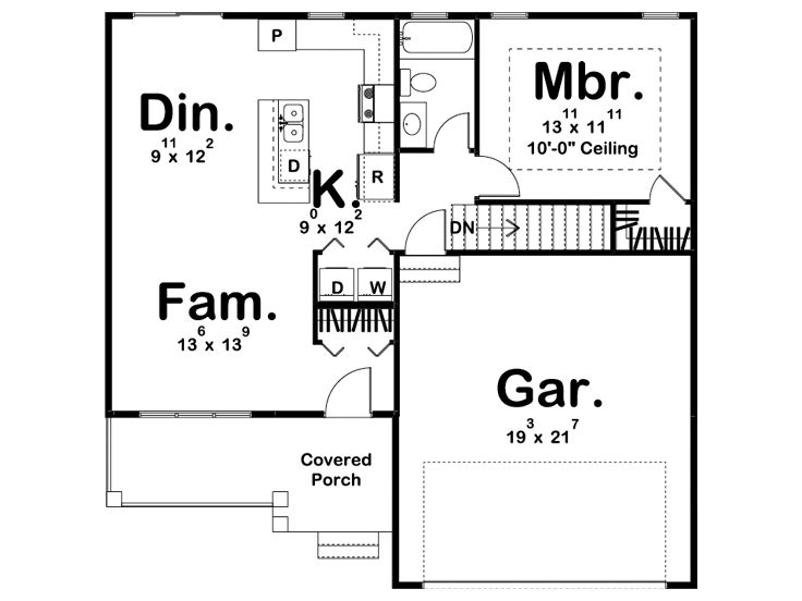 Floor Plan, 050H-0198