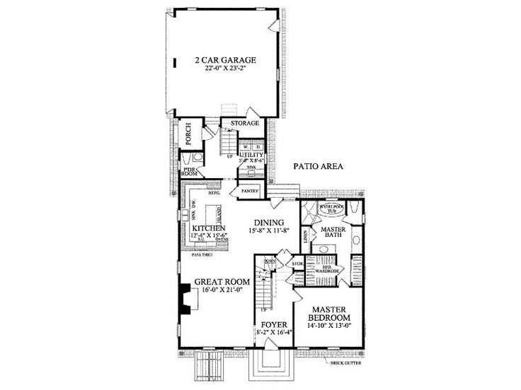1st Floor Plan, 063H-0069