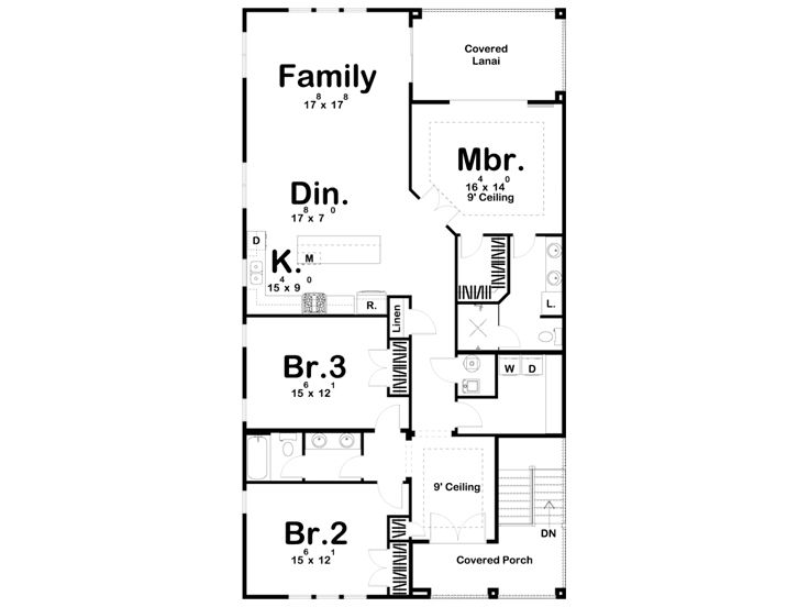 2nd Floor Plan, 050M-0013
